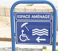 Plage accessible aux handicapés en Charente-Maritime