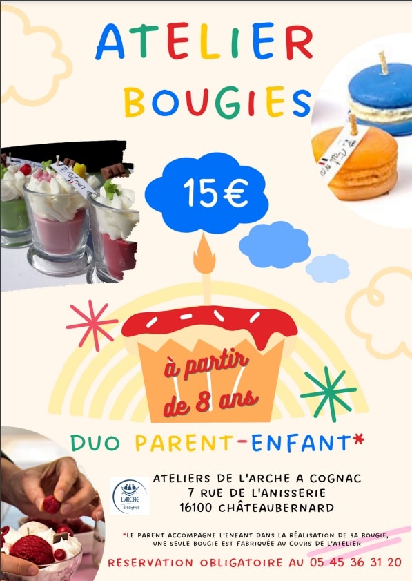 Master Class Bougies - Duo parent-enfant - Châteaubernard